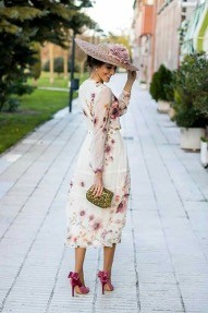 Vestido flores invitada boda